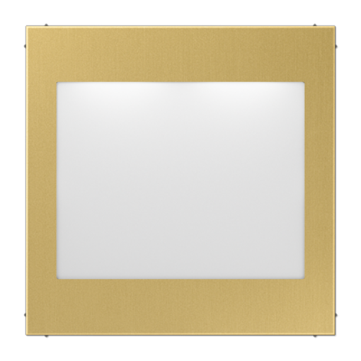 Placa señalización LED. LS latón classic