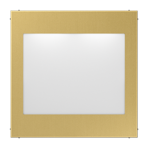 Placa señalización LED. LS latón classic