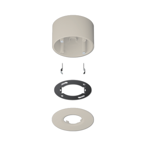 Kit montaje superficie det. KNX Acero