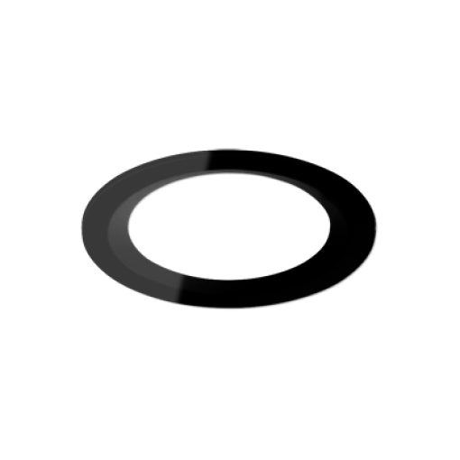 Anillo para detector. Negro