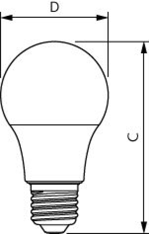 MZD LED 60W A60 E27 827 FR ND 1CT6