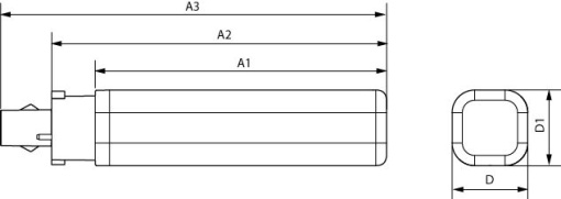 CorePro LED PLC 9.5W 840 4P G24q-3