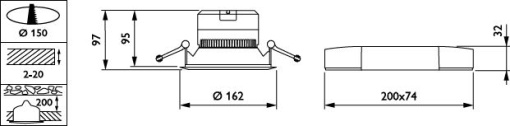 DN140B LED10S840 PSD-E WR ELB3