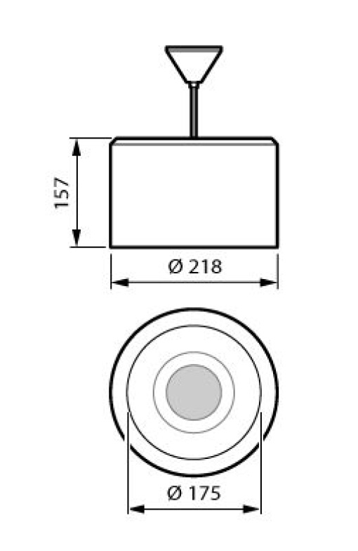 DN470P LED20S840 DIA-VLC D22H16 GR