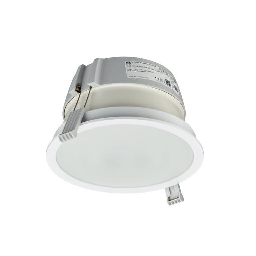 LuxSpace Compact, encastrável, UltraEfficient, 10.8 W, D200 mm, 2000 lm, 4000 K, UGR19, Refletor de alto brilho, Opalino, IP2054