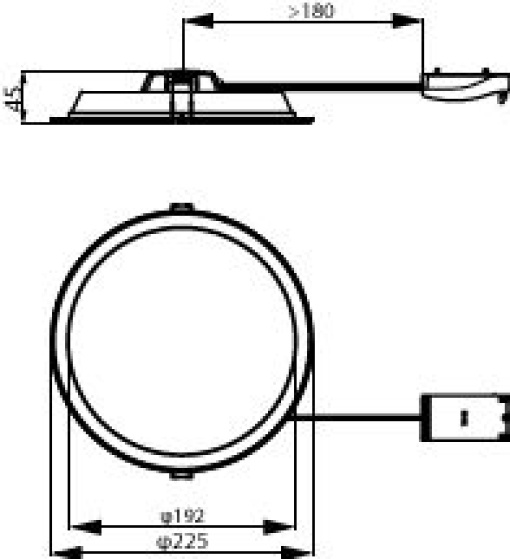 DN065B G4 LED20830840865 19W D200 RD
