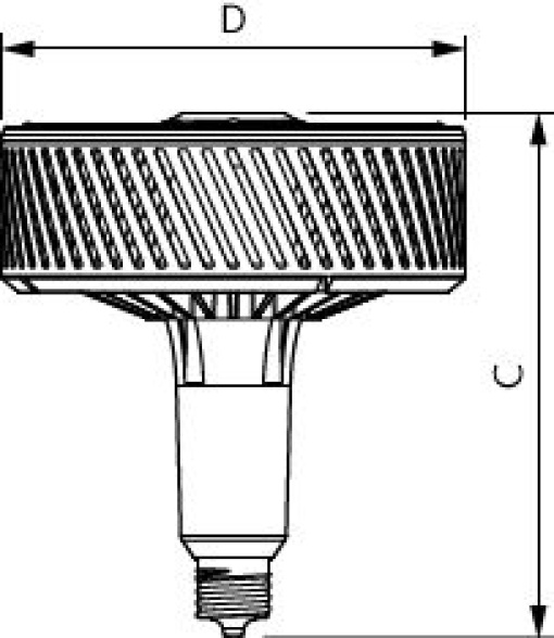 TForce LED HPI UN 140W E40 840 WB