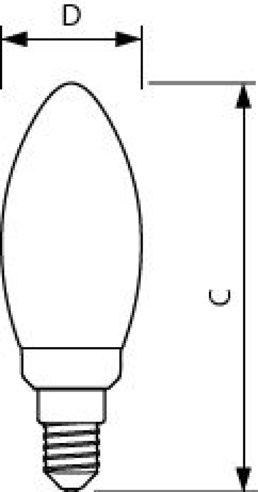 MAS LEDCandleDT2.5-25W E14 B35 CL G