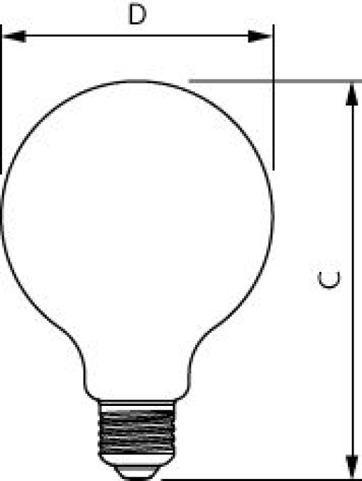 MAS LEDBulbND4-60W E27 840 G95 CL G UE