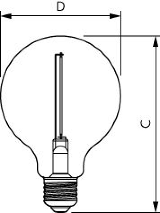 LED classic 11W G93 E27 smoky ND RF 1PF