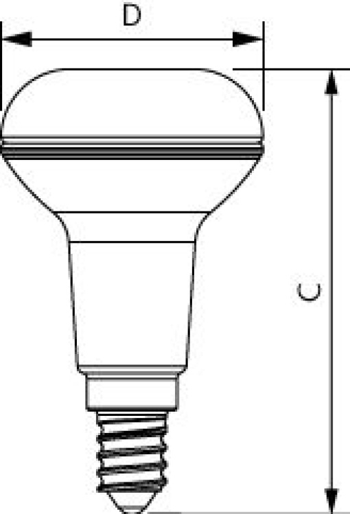 CoreProLEDspot D 43-60W R50 E14 827 36D