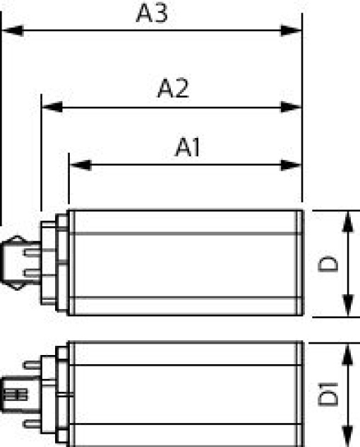 CorePro LED PLT HF 6.5W 830 4P GX24q-2