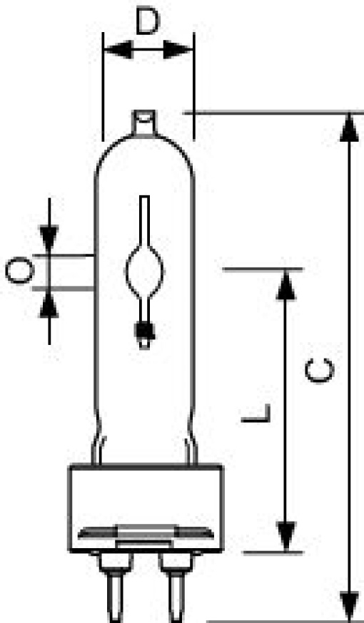 MASTERColour CDM-T Elite -  Halogen metal halide lamp without reflector -  Consumo de Energia 20.1 W -  Classe de Eficiência Energética G