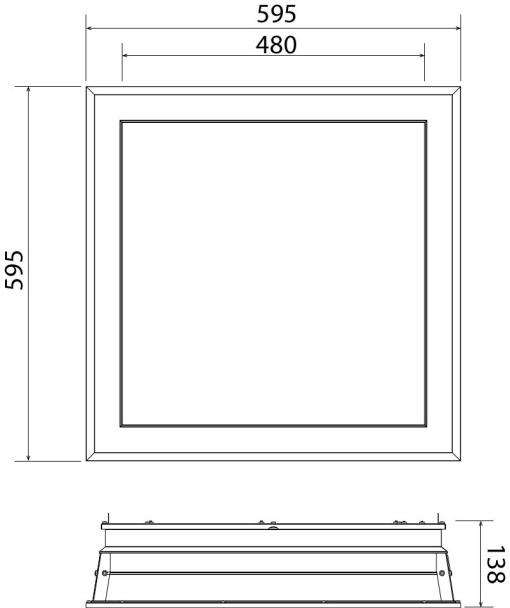LP913P NC3 SKYLIGHT DIA W60L60