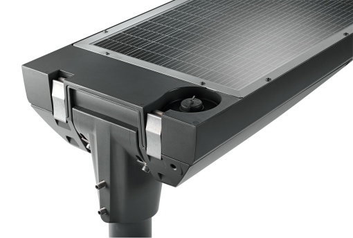 Sunstay Pro gen2 mini, Solar streetlight, 18.3 W, 2640 lm, 2700 K, CRI70, BLE, Distribuição média 10, SDP1, Classe de segurança I, IP66