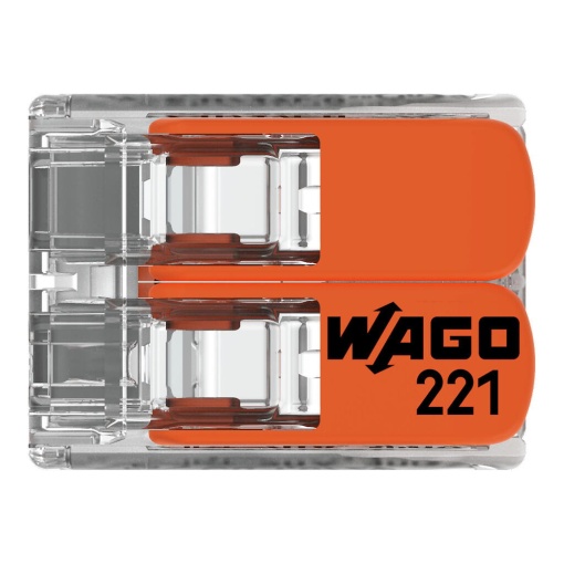 Ligador WAGO 221-412 / 2 Polos