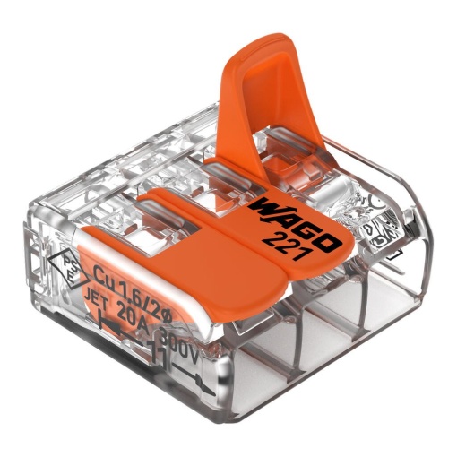 Ligador WAGO 221-413 / 3 Polos