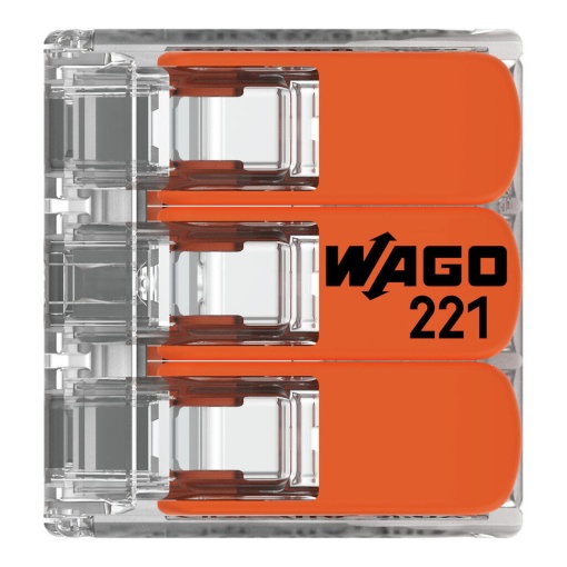 Ligador WAGO 221-413 / 3 Polos