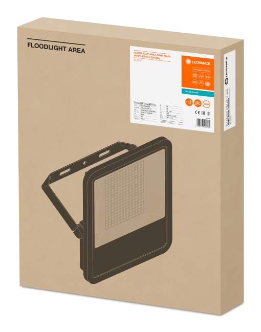 FLOODLIGHT AREA 145 W 4000 K BK