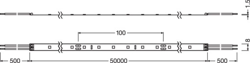 LED STRIP VALUE-1400 50 meter reel -140083050