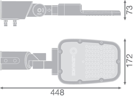 STREETLIGHT AREA SMALL RV20ST 45W 727 RV20ST GY