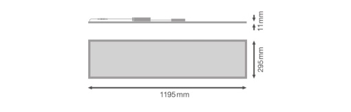 PANEL COMFORT 1200 UGR&lt;19 DALI 33W 830 U19 DALIVR