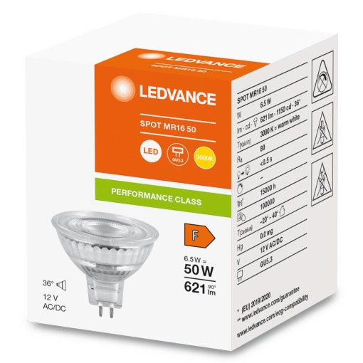 LED MR16 P 6.5W 830 GU5.3