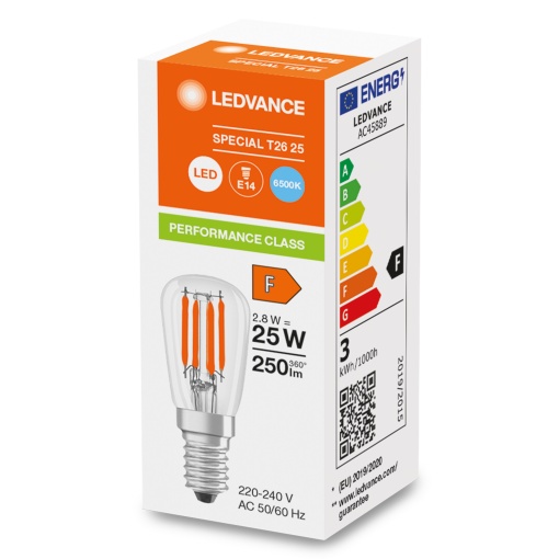 LED SPECIAL T26 P 2.8W 865 Clear E14
