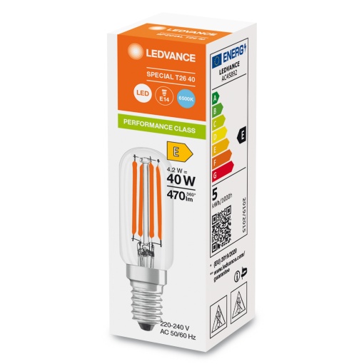 LED SPECIAL T26 P 4.2W 827 Clear E14