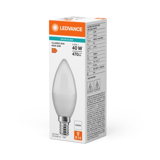 LED CLASSIC B V 4.9W 840 Frosted E14