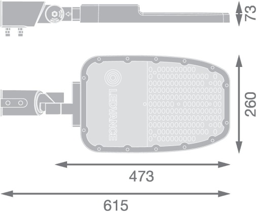 STREETLIGHT AREA LARGE RV35ST 120W 727 RV35ST GY