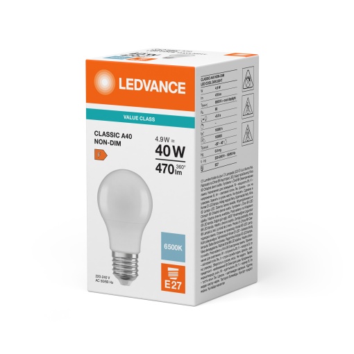 LED CLASSIC A V 4.9W 865 Frosted E27
