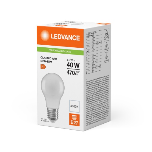 LED CLASSIC A P 4.9W 840 Frosted E27