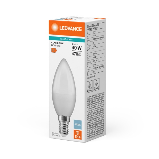 LED CLASSIC B V 4.9W 865 Frosted E14