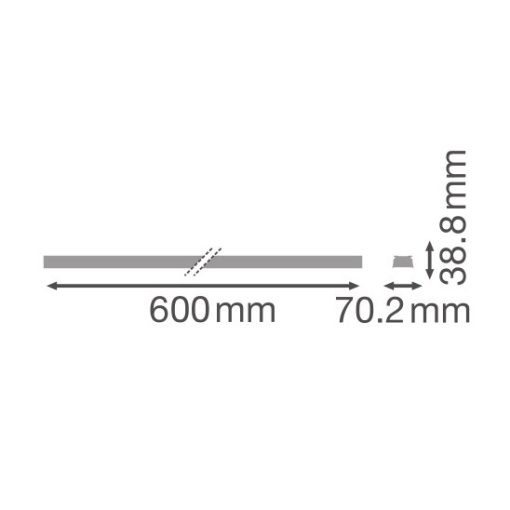 TruSys FLEX ENERGY RAIL 8-POLE 600 8P END WT
