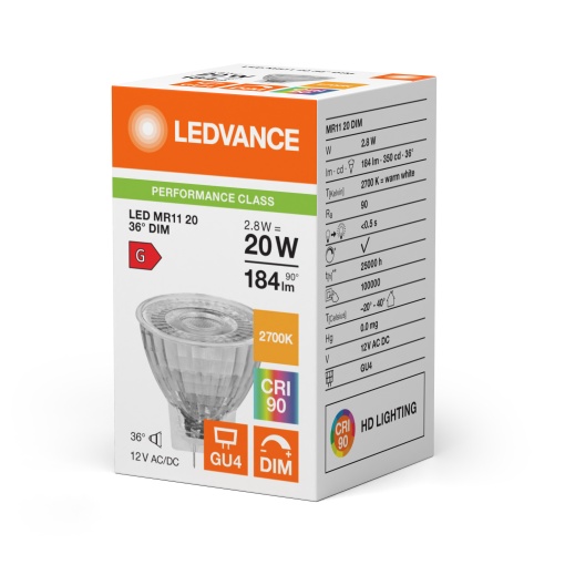 LED MR11 DIM P 2.8W 927 GU4