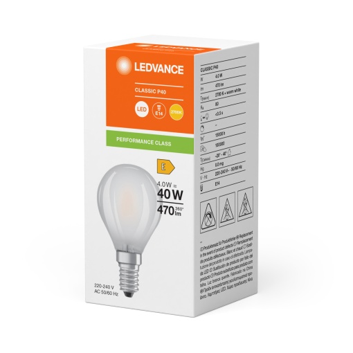 LED CLASSIC P P 4W 827 Frosted E14