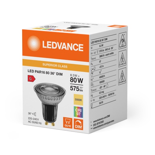LED PAR16 DIM S 8.3W 930 GU10
