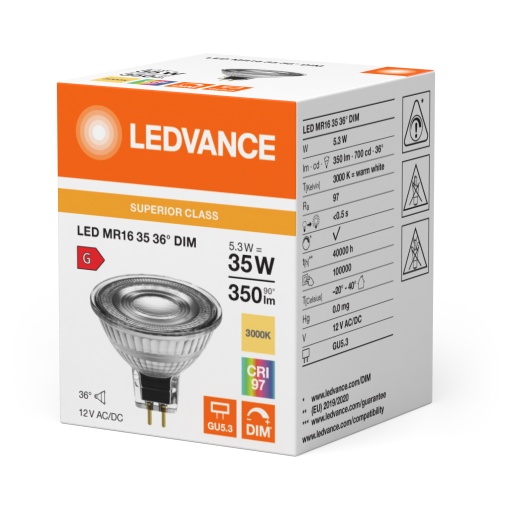 LED MR16 DIM S 5.3W 930 GU5.3