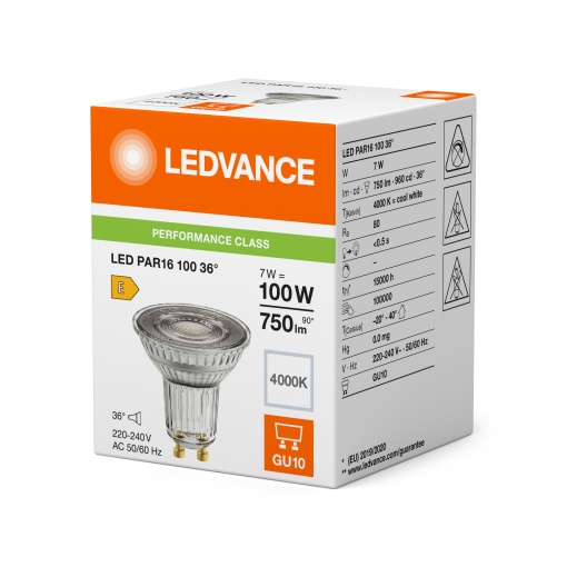 LED PAR16 P 7W 840 GU10
