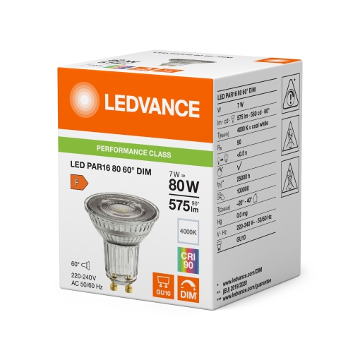 LED PAR16 DIM P 7W 940 GU10