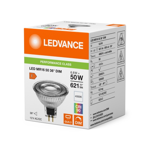 LED REFLECTOR MR16 S 6.8W 940 GU5.3