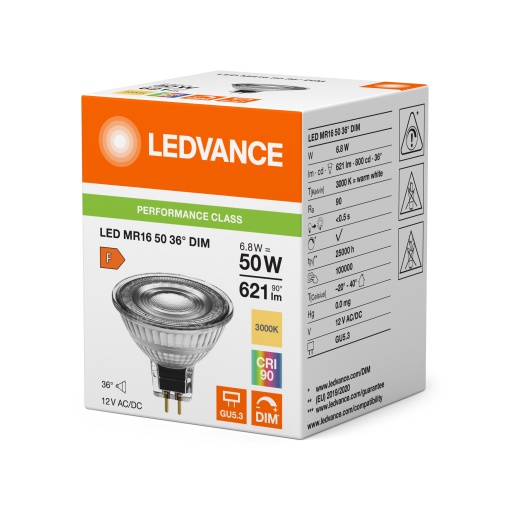 LED REFLECTOR MR16 S 6.8W 930 GU5.3
