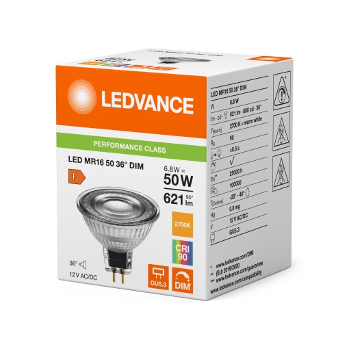 LED REFLECTOR MR16 S 6.8W 927 GU5.3