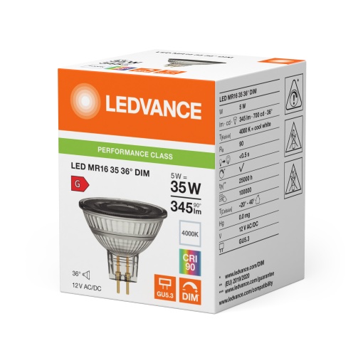 LED MR16 DIM P 5W 940 GU5.3