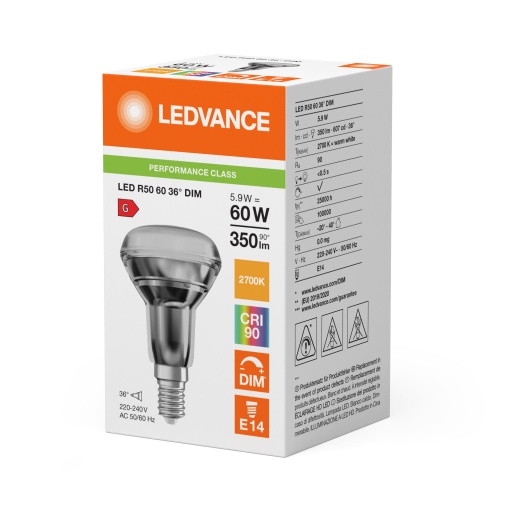LED R50 DIM P 5.9W 927 E14