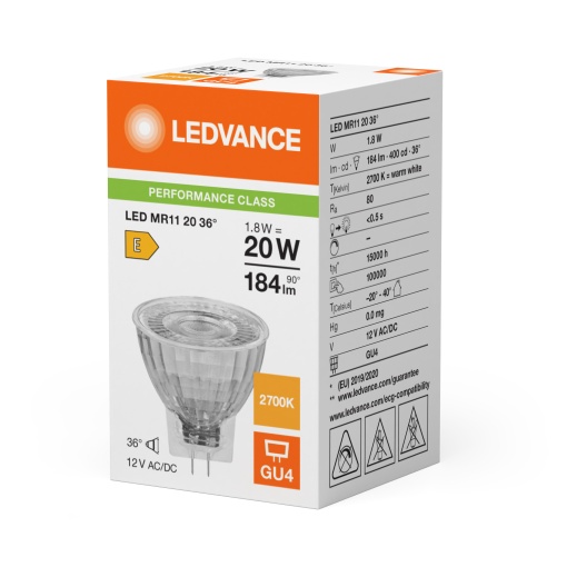 LED MR11 P 1.8W 827 GU4