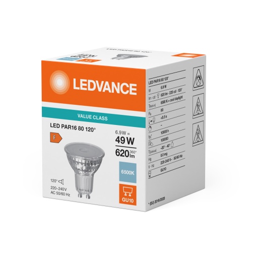 LED PAR16 V 6.9W 865 GU10