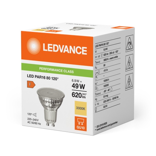LED PAR16 P 6.9W 830 GU10