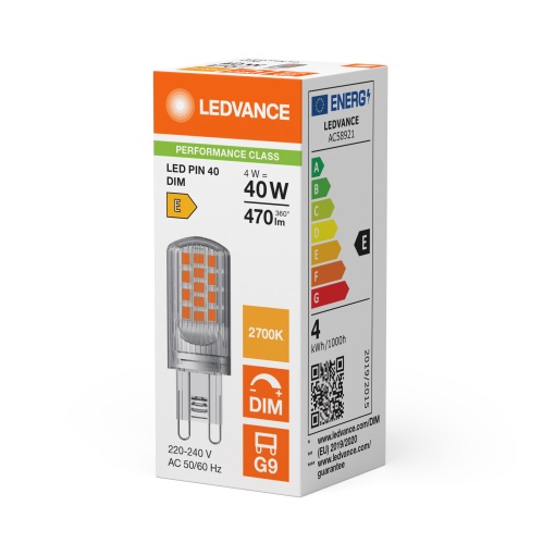 LED PIN G9 DIM P 4W 827 Clear G9